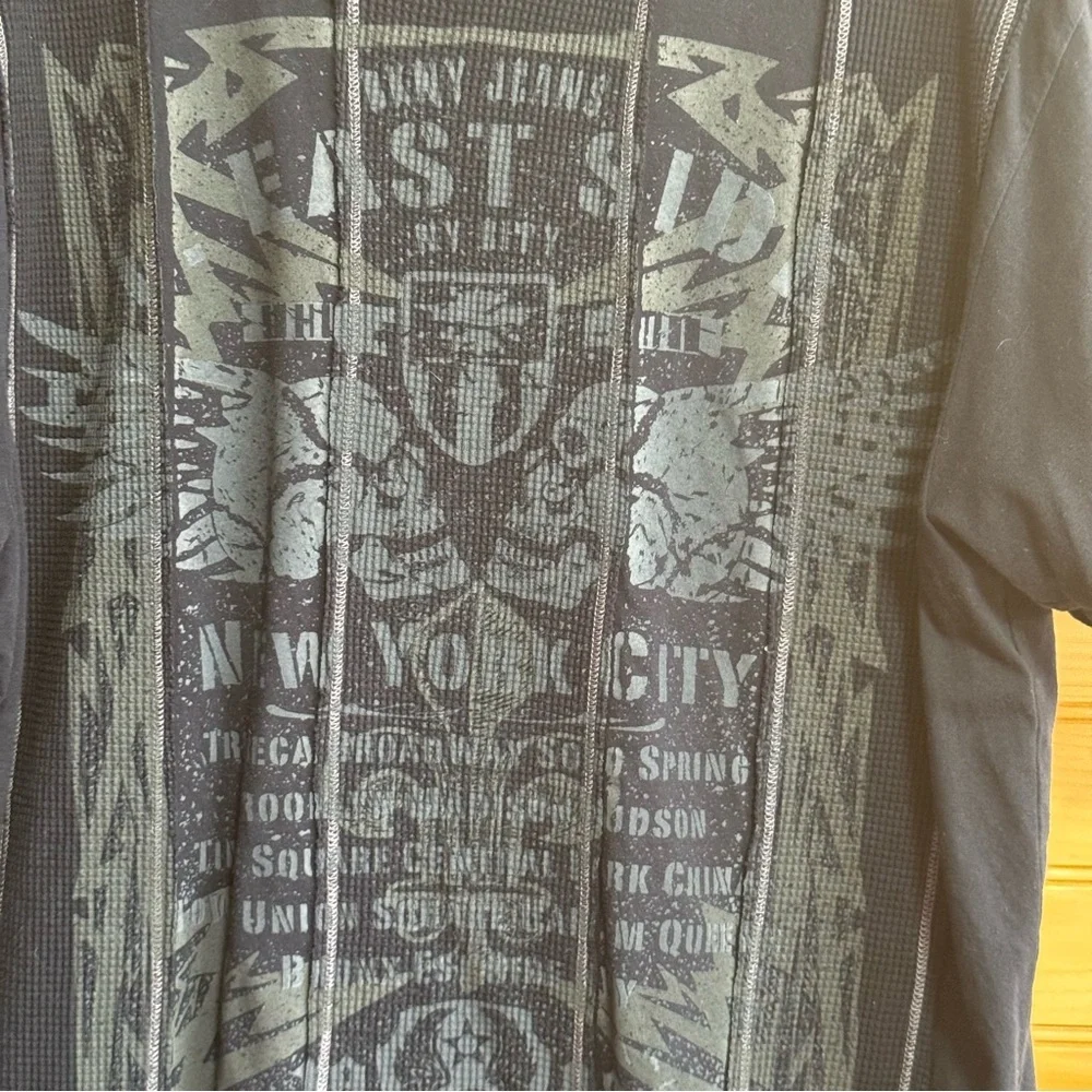 DKNY Black Graphic Tee XL